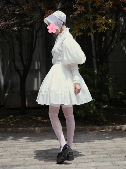 Lace Garden - Cool Summer - Vintage Lolita Victorian Shirt