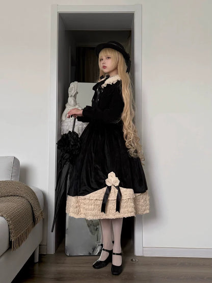 LeMiroir - Winter Solstice - Elegant Lolita Winter Short Coat & SK