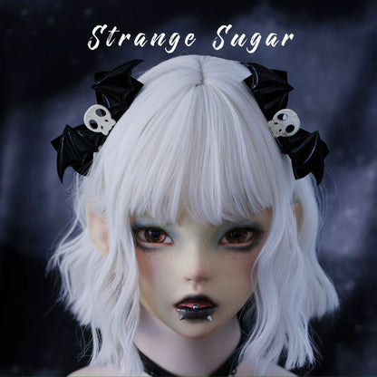 Strange Sugar - Gothic Hair Accessories Set Skulls Sharks Lolita Clips Headbands