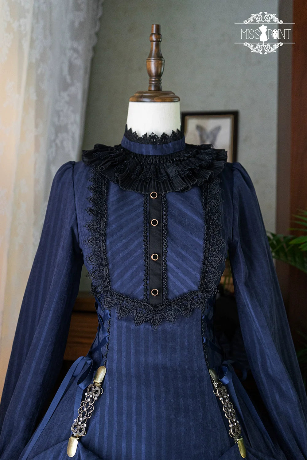 Miss Point - Perintz Manor - Gothic Lolita OP Long Sleeve Retro Lolita Dress