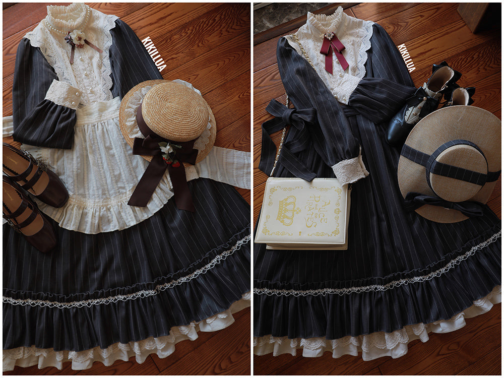 Miss point - Rose Silhouette - Vintage Classic Lolita OP
