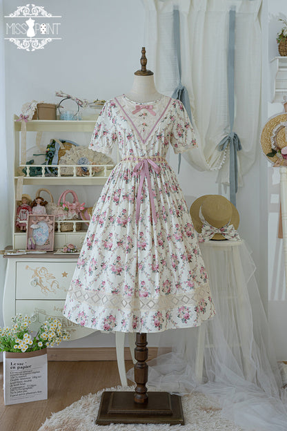 Miss Point - Happy Summer Elegant Lolita Floral OP Dress