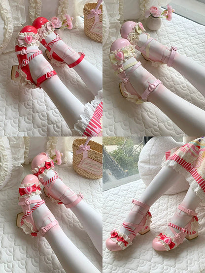 Aimee - Strawberry Limited 2.0 - Sweet Lolita Mary Jane Heel Shoes