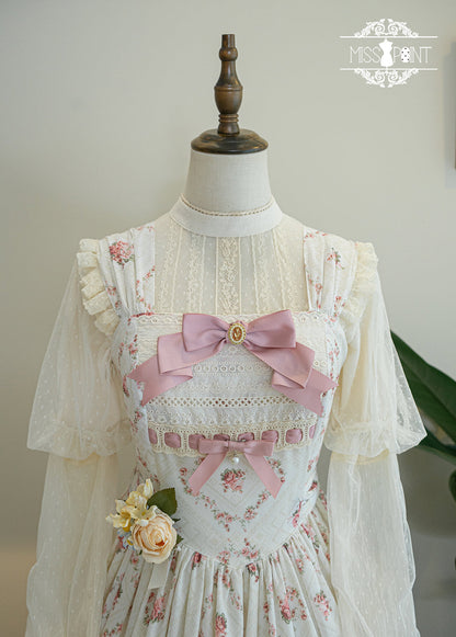 Miss Point - Customized Wood Rose 2.0 Elegant Vintage Jumper Dress