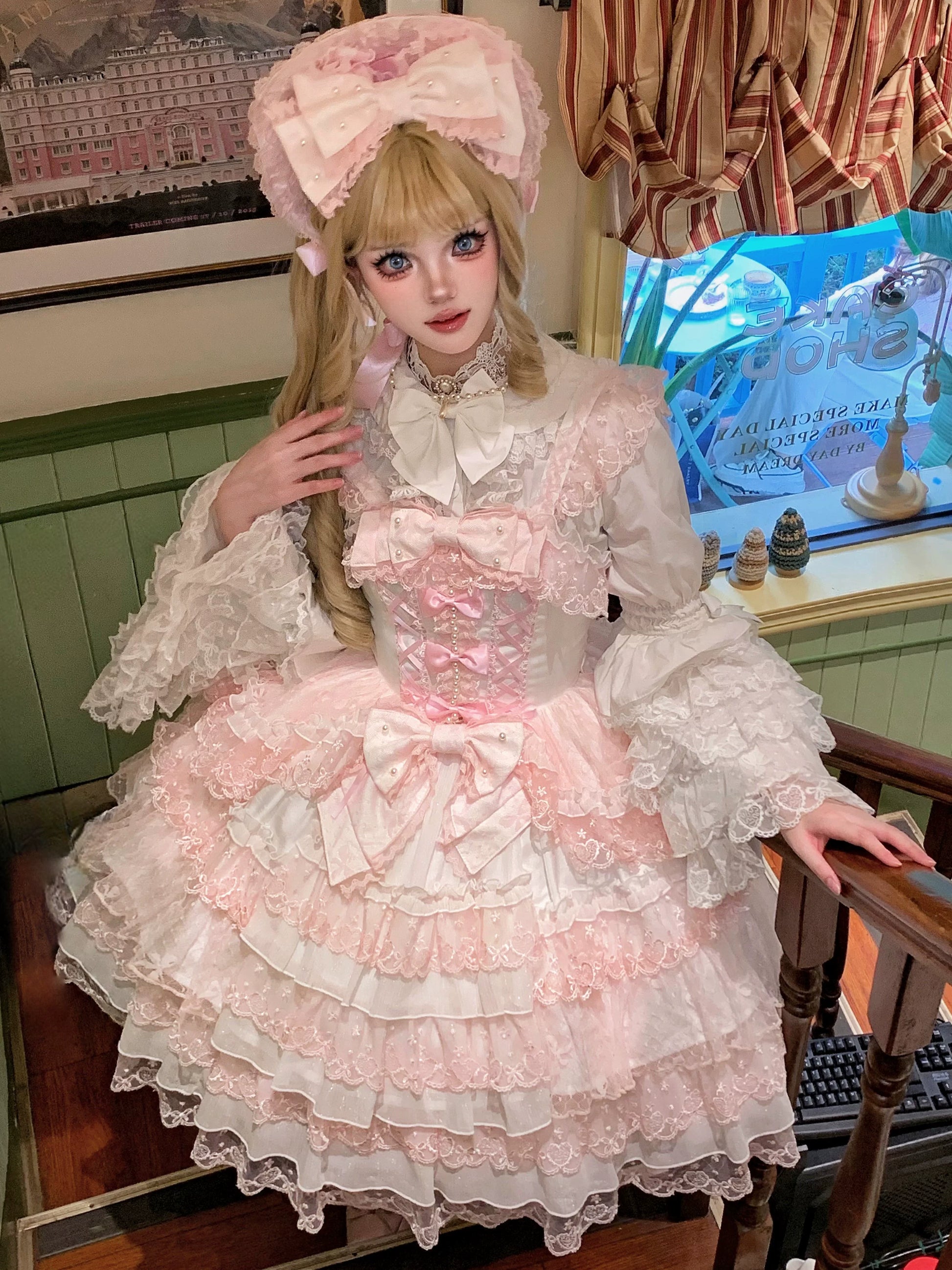 Sugar Girl - Love Overture - Sweet Lolita JSK, Tiered Ruffles Dress