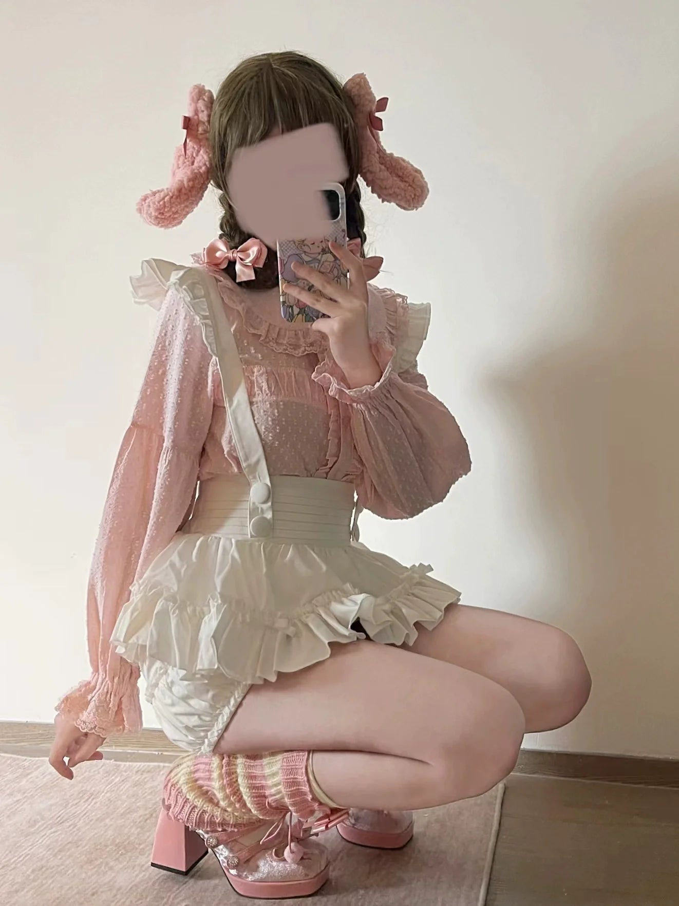 MIST - Tianmi - Sweet Lolita Blouse Long Sleeve Doll Collar Thin Shirt