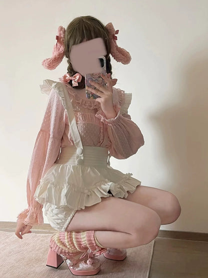 MIST - Tianmi - Sweet Lolita Blouse Long Sleeve Doll Collar Thin Shirt
