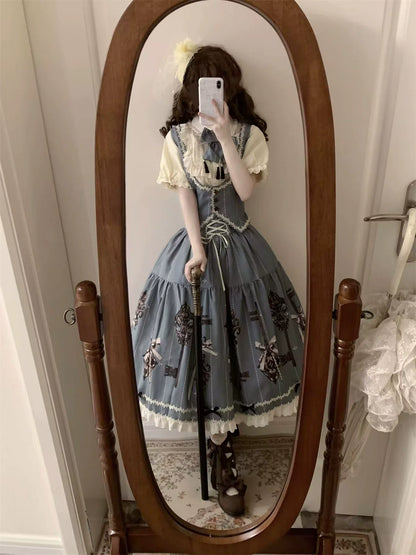 Uncle's Workshop - Secret Key - Classic Lolita Dress Suit, Key Print