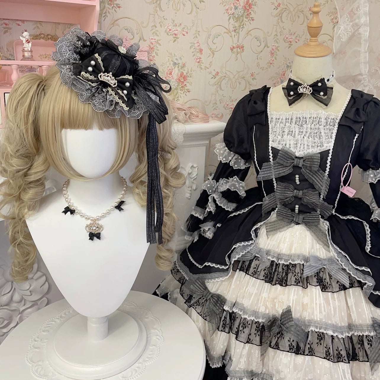 Cheese Cat - Sweet Lolita Cake Top Hat Handmade Lolita Accessory