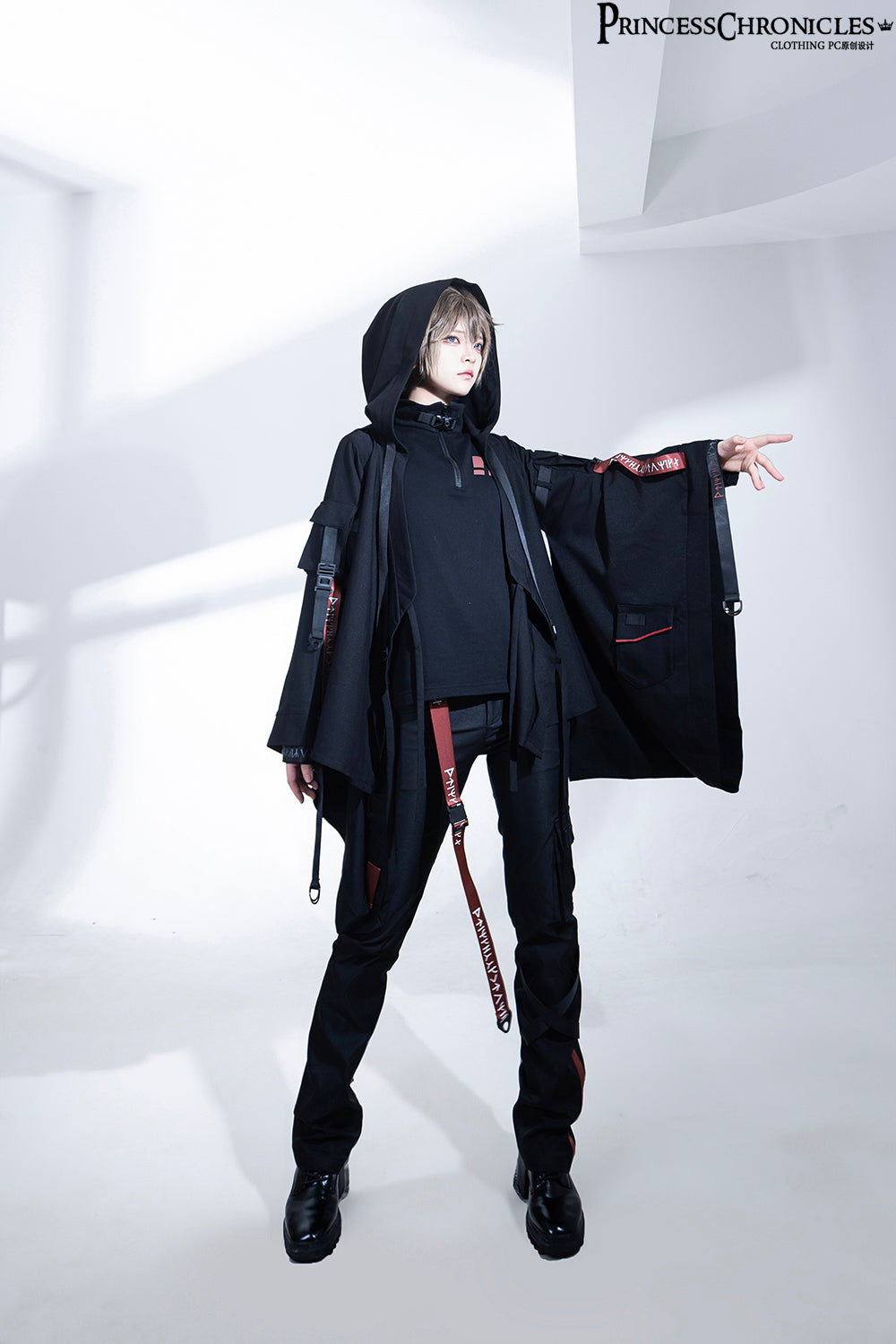 Princess Chronicles - Nameless Blade - Waste Soil Ouji Lolita Slim Black Pants