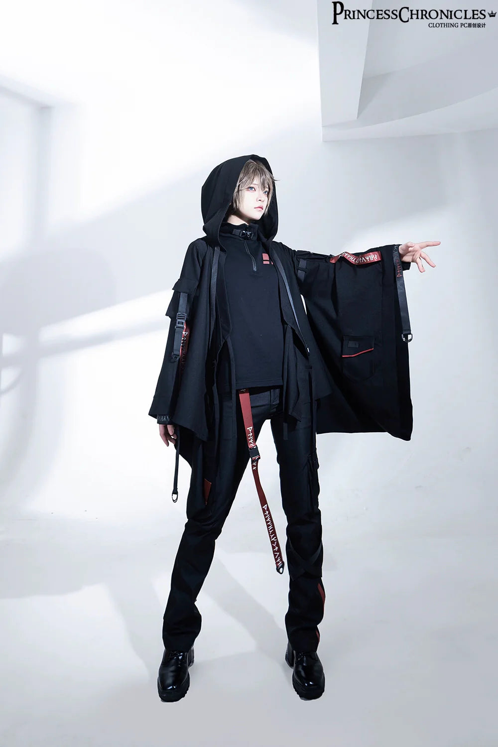 Princess Chronicles - Nameless Blade - Waste Soil Ouji Lolita Slim Black Pants
