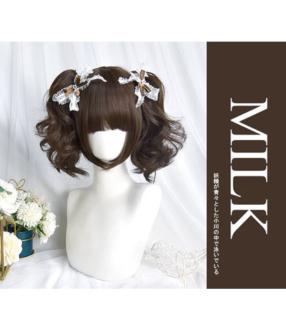 Sinwavy - Pandora's Box - Lolita Short Wig with Cute Double Ponytails
