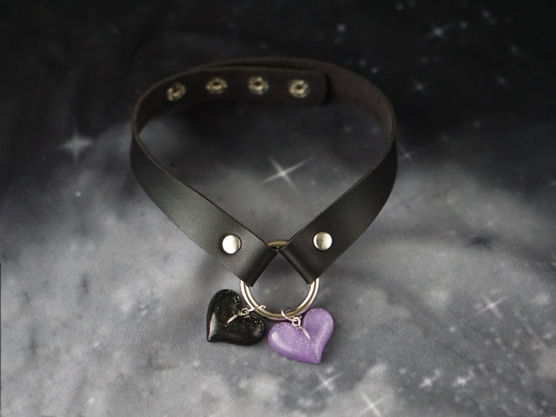 Strange Sugar - Gothic Lolita Cross Leather Choker