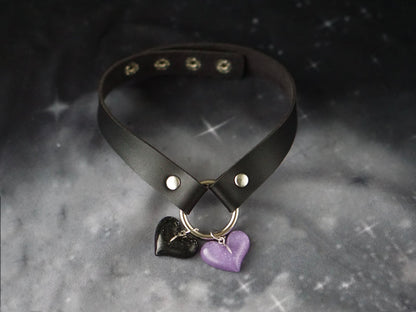 Strange Sugar - Gothic Lolita Cross Leather Choker