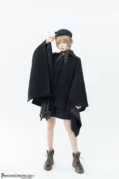Princess Chronicles - ShenYao - Ouji Lolita Winter Black Long Coat