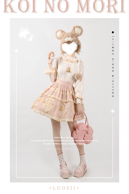 Forest Fluorescent Carps - Sweet Lolita Sweater Autumn and Winter Lolita Inner Wear