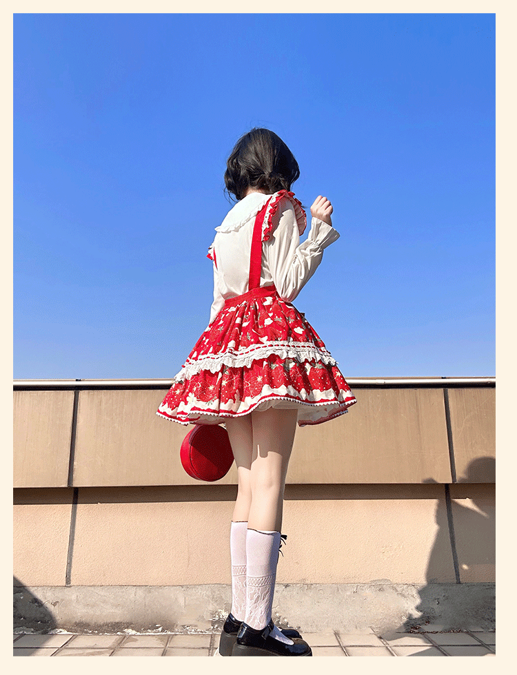 Niu Niu - Plus Size Lolita Shirt Long Sleeve Doll Collar Blouse