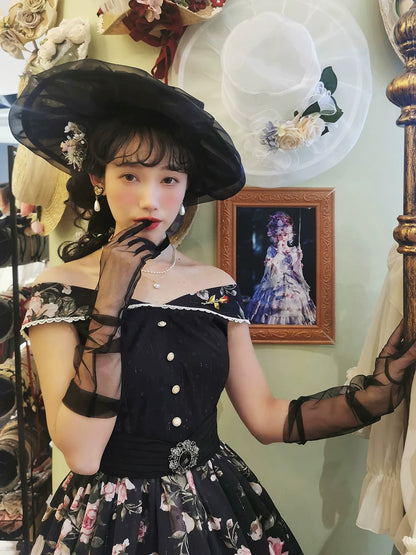 Miss Point - French Rose - Elegant Lolita JSK Dress