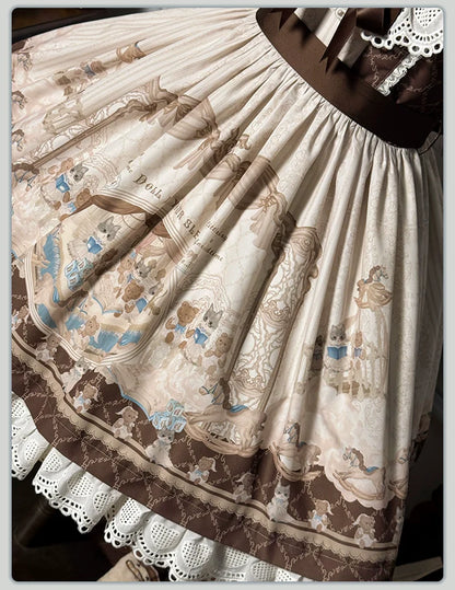 Alice Girl - Sea Salt Fairytale - Sweet Lolita JSK Doll-like Lolita Printed Dress