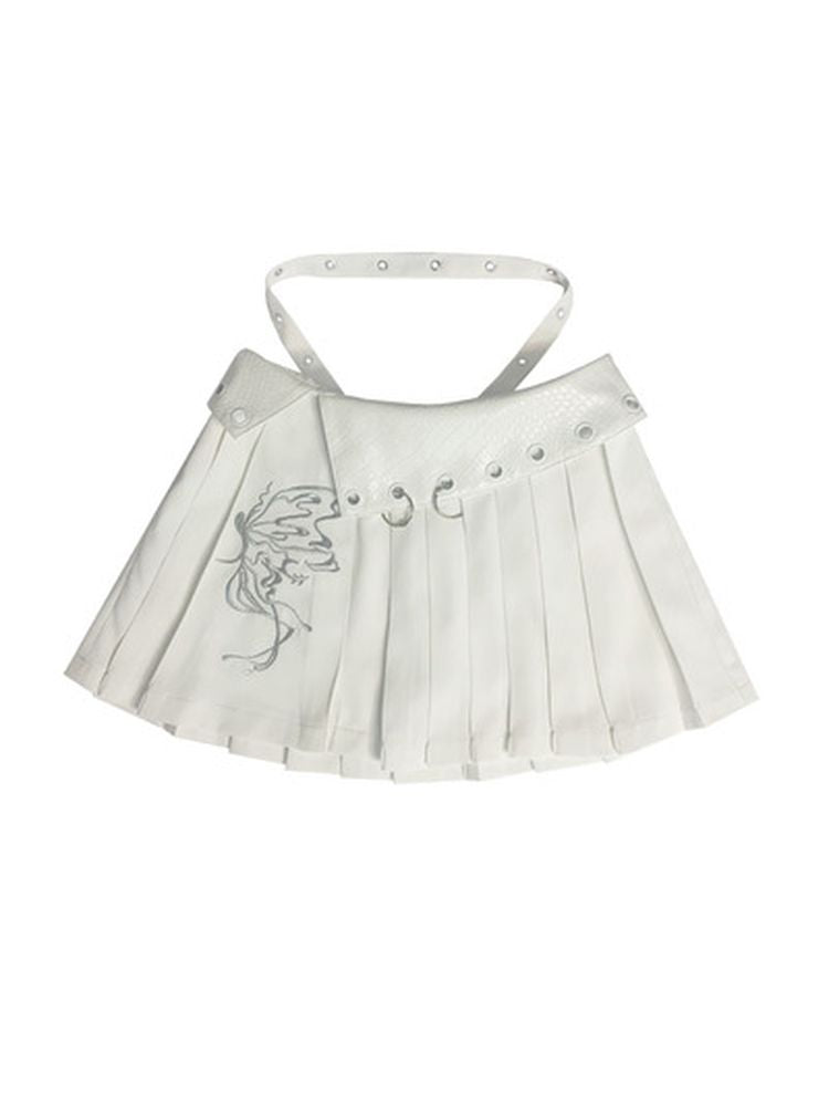 Butterfly Embroidery Pleated Skirt【s0000001821】