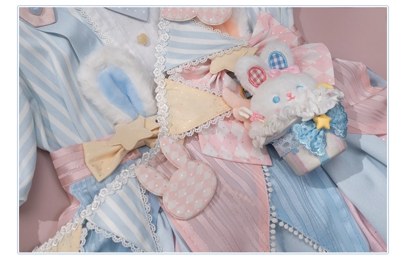 Forest Fluorescent Carps - Ouji Lolita Suit Circus Prince Shorts and OP Dress