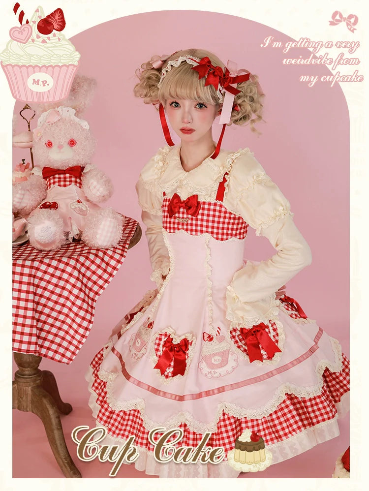 Mademoiselle Pearl - Cup Cake - Sweet Lolita OP Dress Kawaii Lolita JSK SK