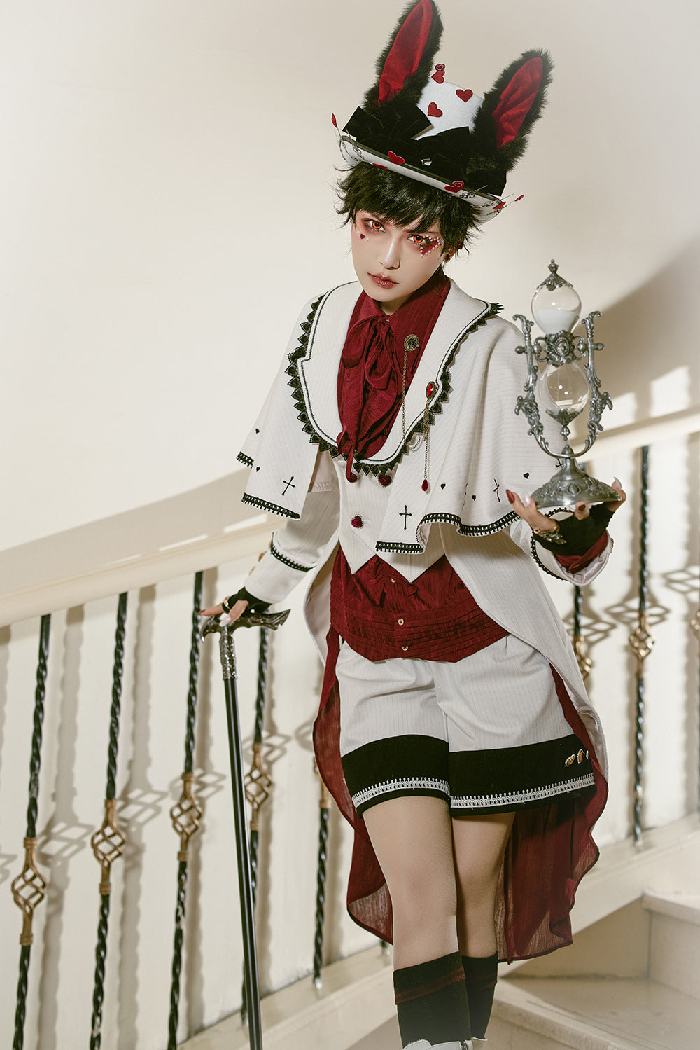 Immortal Thorn - Ouji Lolita Handsome White Prince Wind Coat