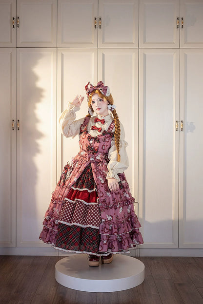 Miss Point - Forest Berry Bunny - Sweet Lolita JSK Elegant Bunny Print Dress