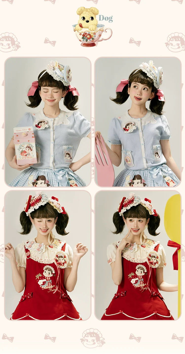 Summer Fairy - IP Collab Kawaii Lolita JSK Shirt Candy Box Hat