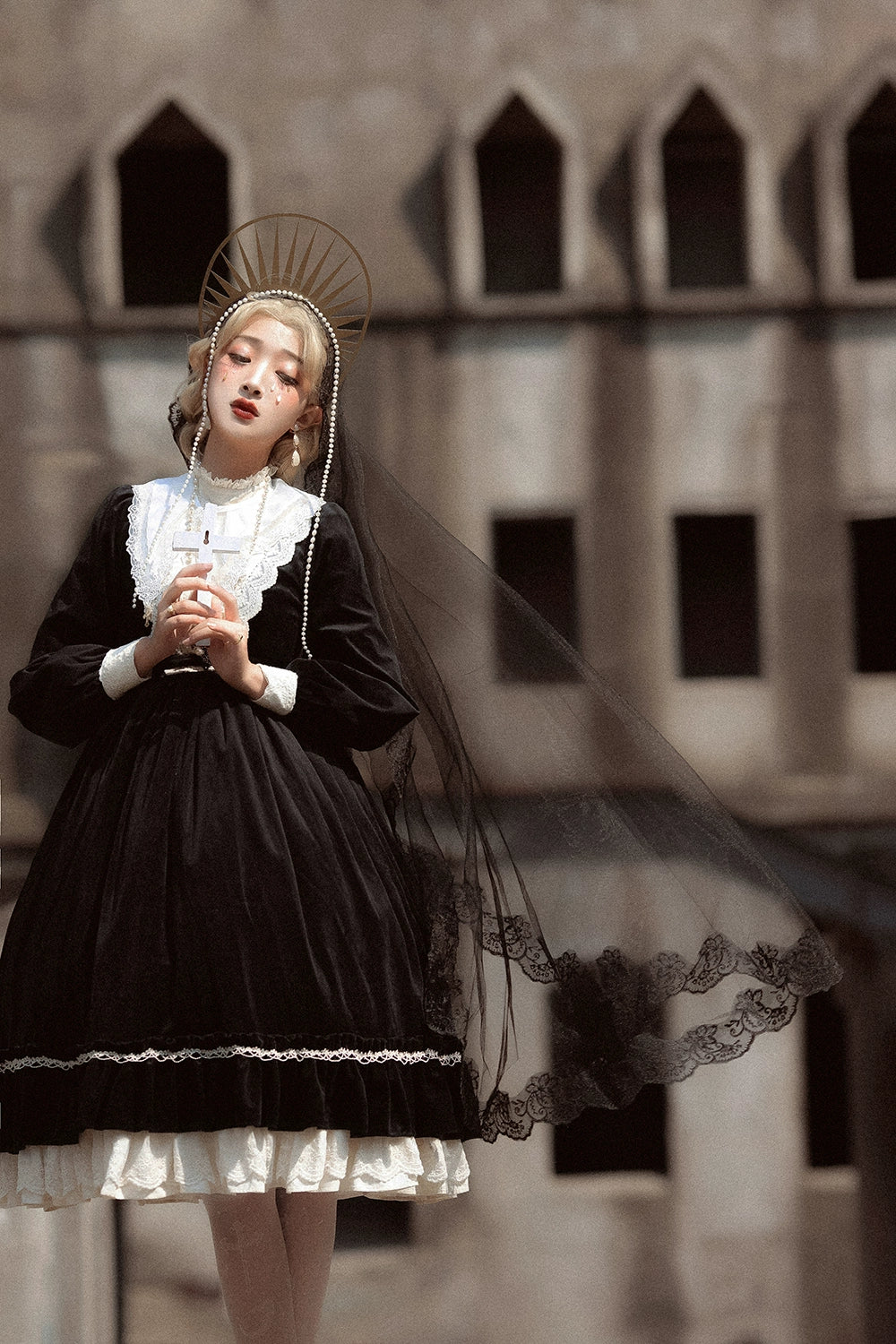 Miss Point - Customized Lolita Dress Vintage Elegant Velvet OP Dress