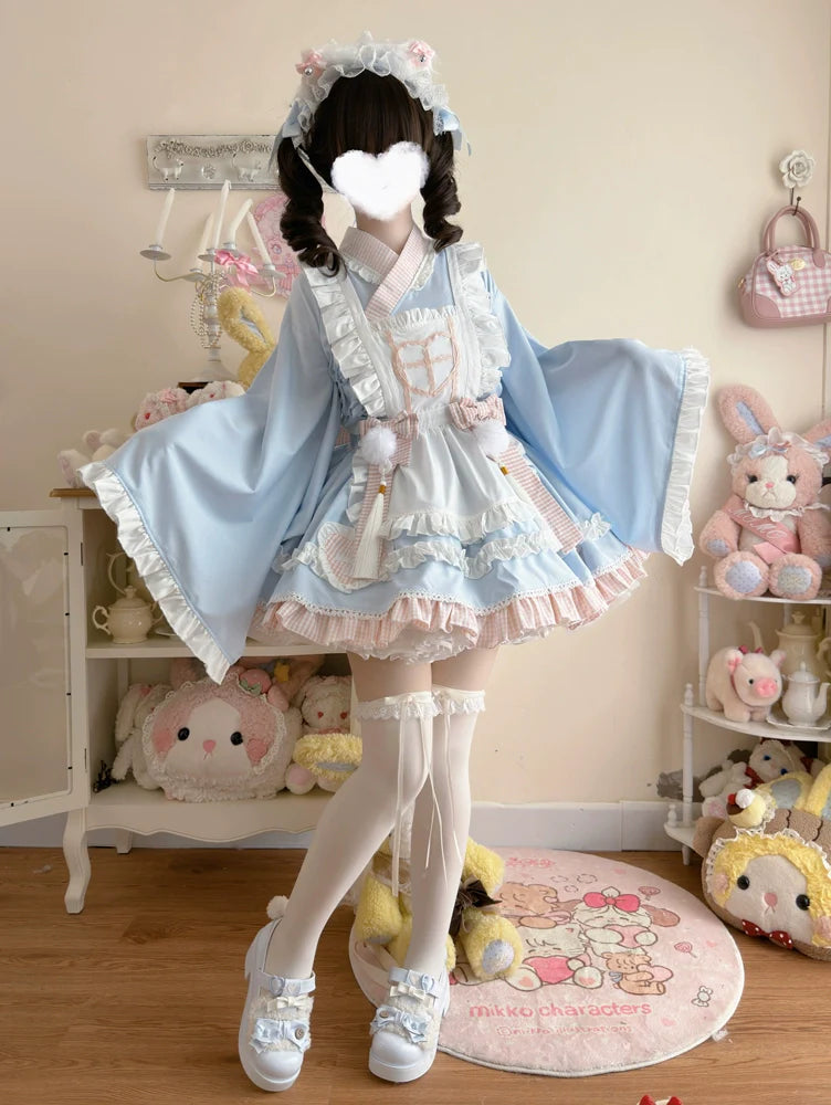 Hanguliang - Sweet Meow Nurse - Maid Lolita Skirt Set Kawaii Lolita Dress