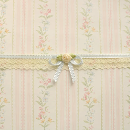 Creamy Bubbles - Sweet Lolita Choker Vintage Lace Rose Handmade Necklace