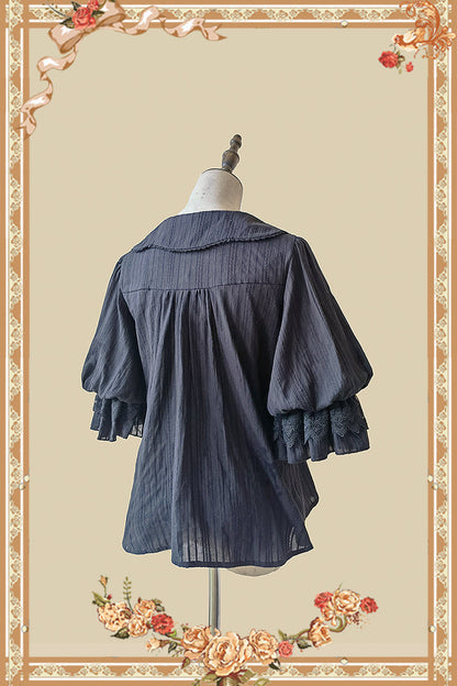 Infanta - Doll Lolita Cotton Short Sleeve Blouse