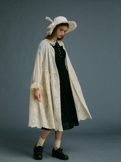 Embroidered cardigan dress【s0000008740】