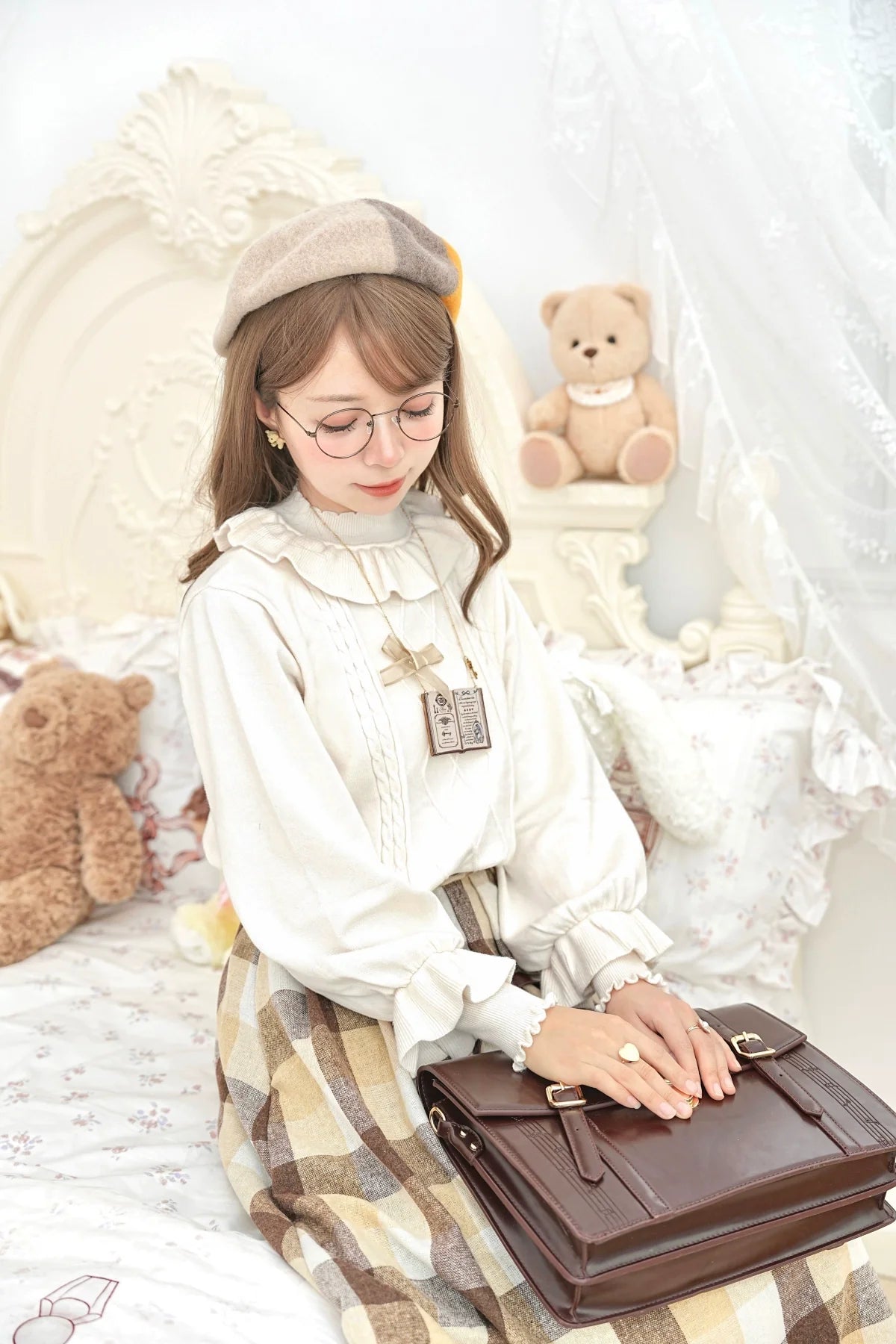 Forest Fluorescent Carps - Sweet Lolita Sweater Autumn and Winter Lolita Inner Wear