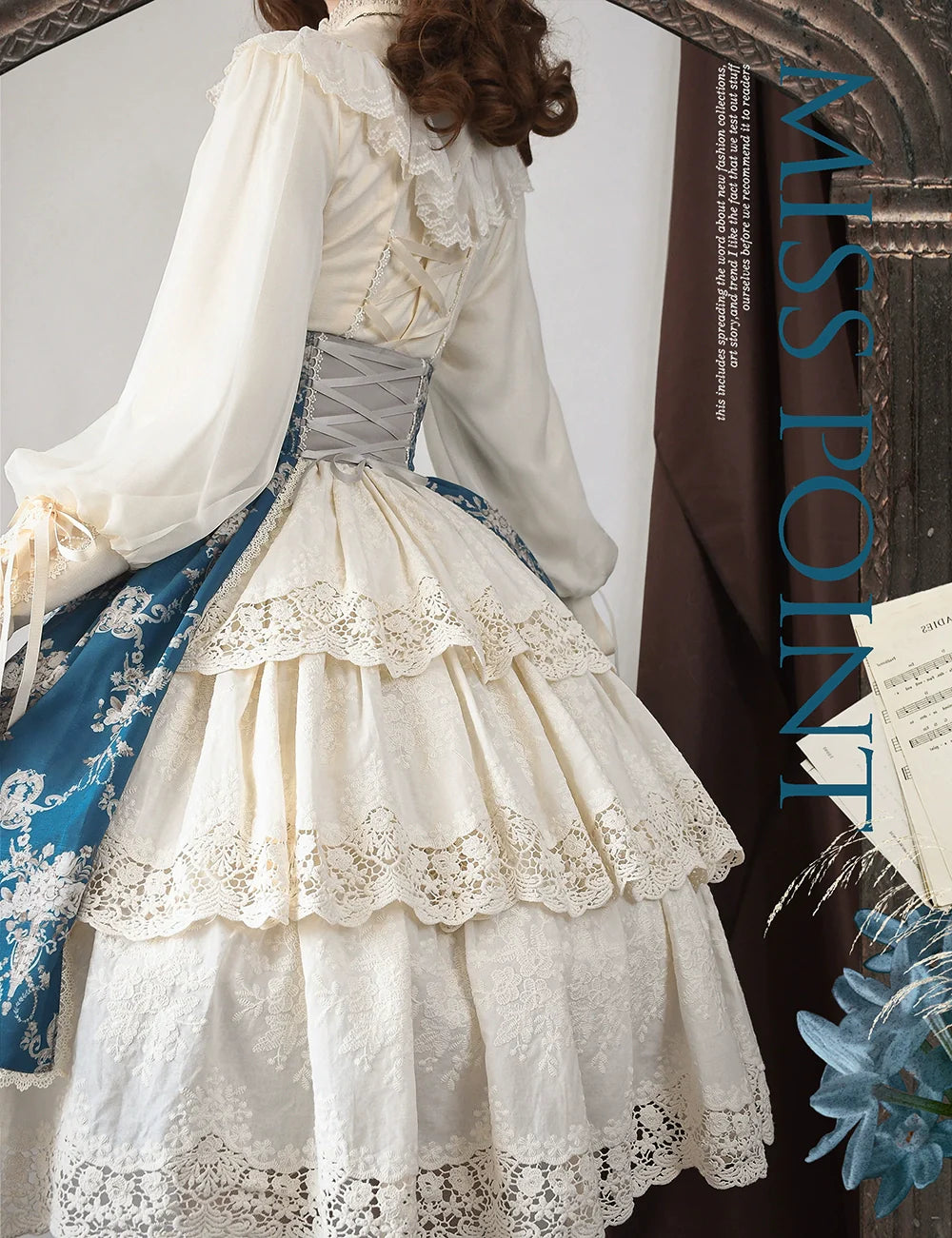 Miss Point - Customized Vintage Lolita Skirt Elegant Pullover Fishbone SK