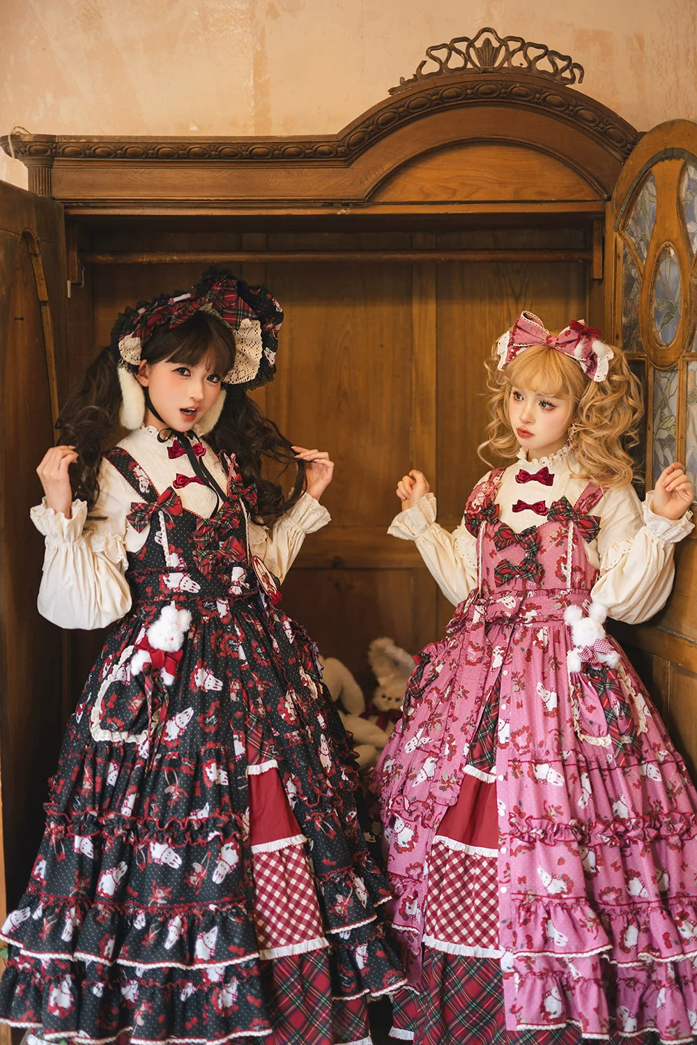 Miss Point - Forest Berry Bunny - Sweet Lolita JSK Elegant Bunny Print Dress