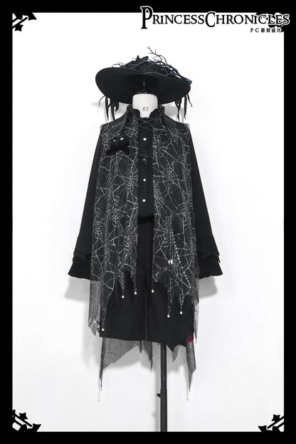 Princess Chronicles - Floating Phantom - Gothic Ouji Lolita Sheer Cape