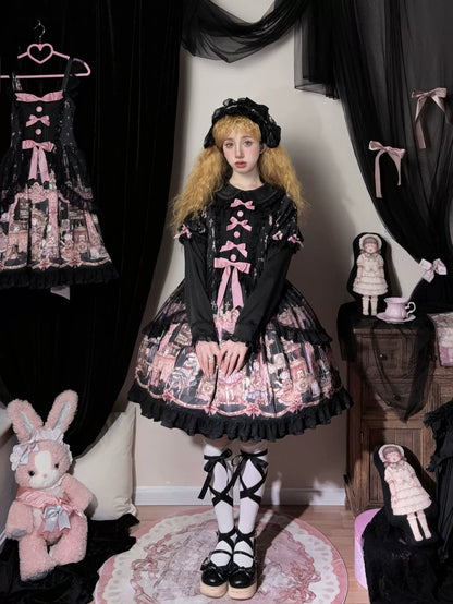 Uncle's Workshop - Missing Lamb Case - Gothic Lolita Dress Set with Sheep Prints