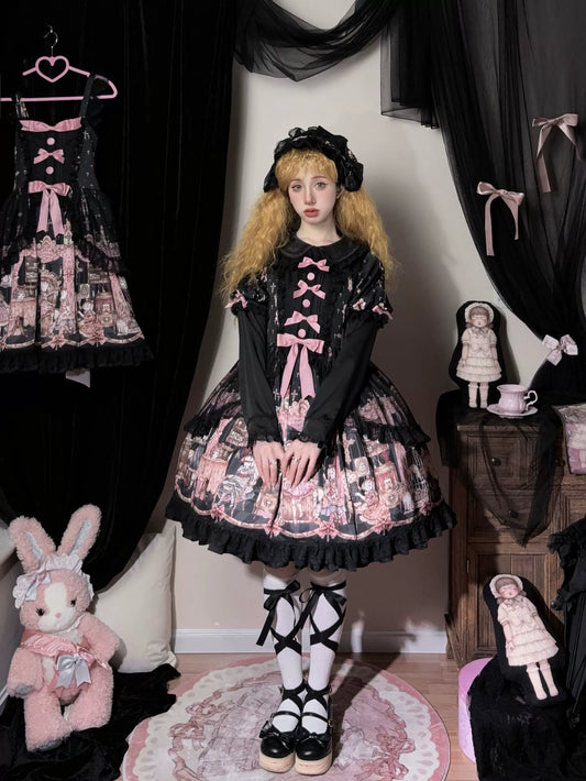 Uncle's Workshop - Missing Lamb Case - Gothic Lolita Dress Set with Sheep Prints