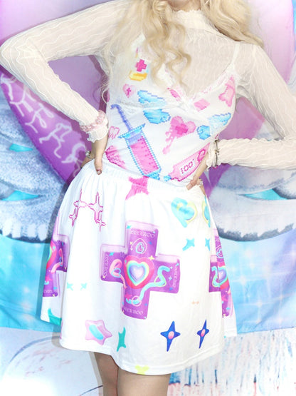 Fancy Pop Print Lace Camisole【s0000002518】