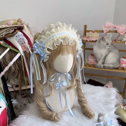 Chestnut Lolita - Sweet Lolita Headdress, Bow and Lace Decoration