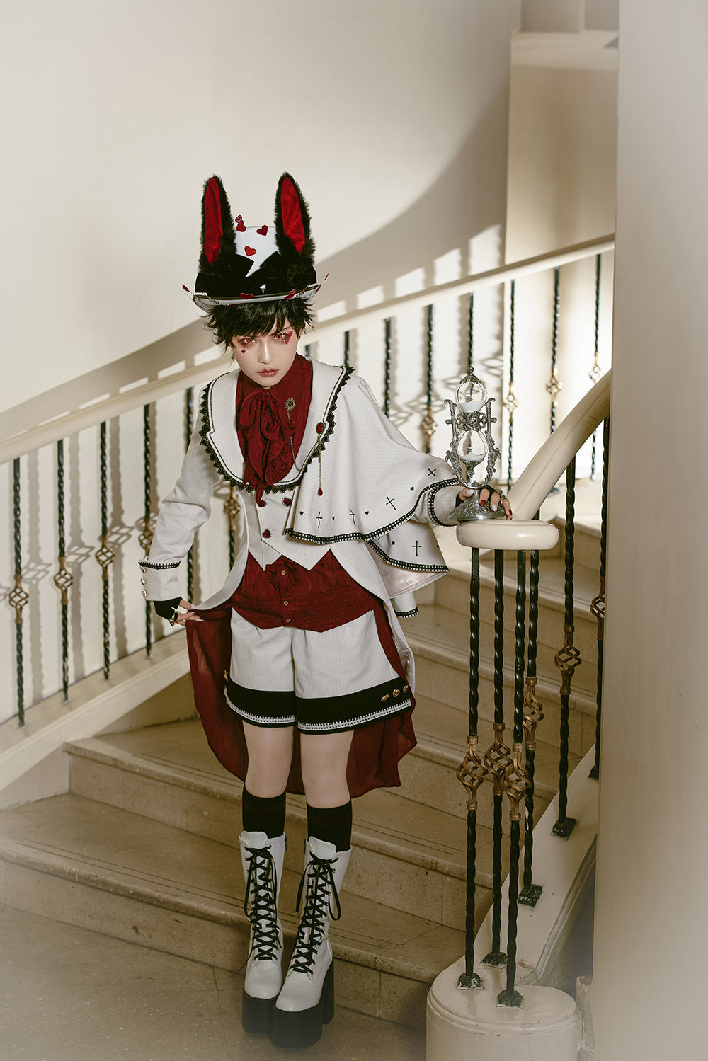 Immortal Thorn - Ouji Lolita Handsome White Prince Wind Coat