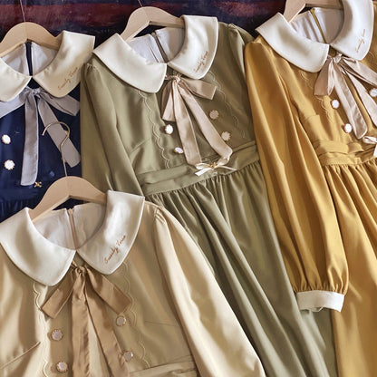 EESSILY - The Spring of Champs Elysees - Elegant Lolita Floral Embroidered OP