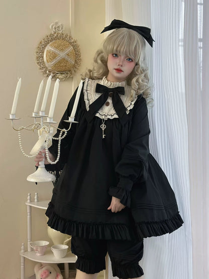 Uncle's Workshop - Lullaby - Cotton Lolita OP Dress Kawaii Lolita Bloomers