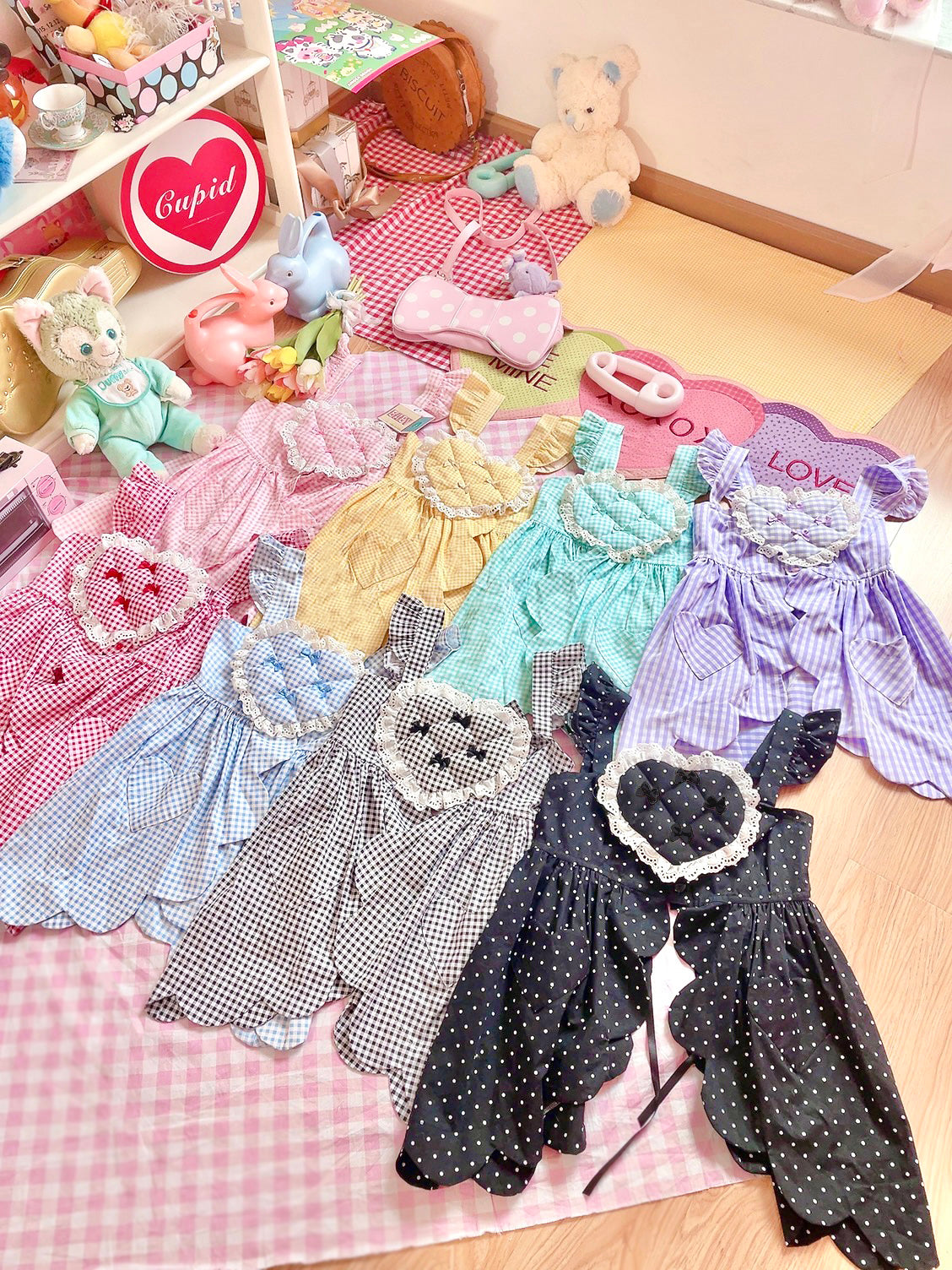 Fluff Mollie - Bean Breakfast - Sweet Lolita Overskirt Daily Daily Petaled Skirt