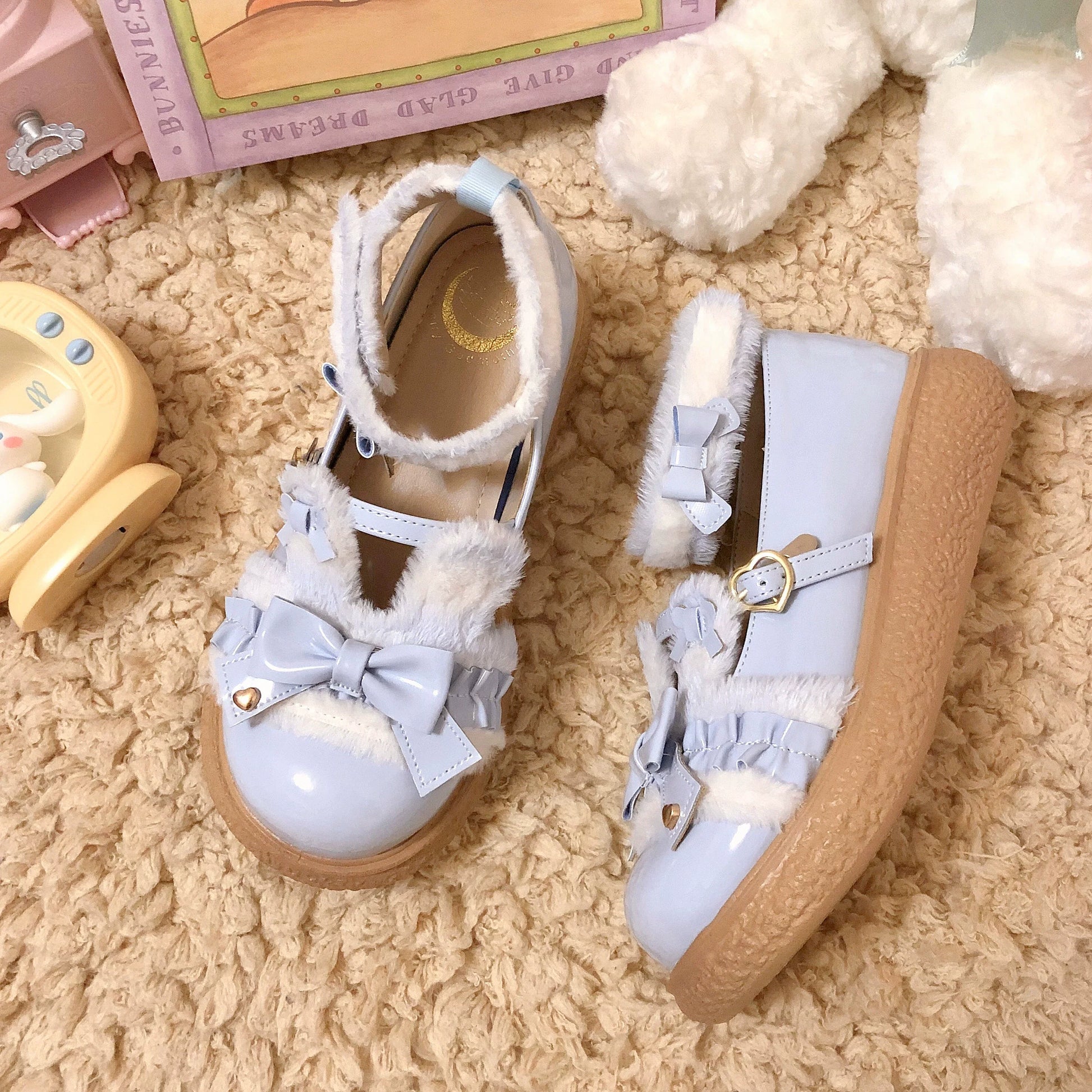 Fairy Godmother - Winter Girly Lolita Shoes Lolita Ankle Strap Shoes