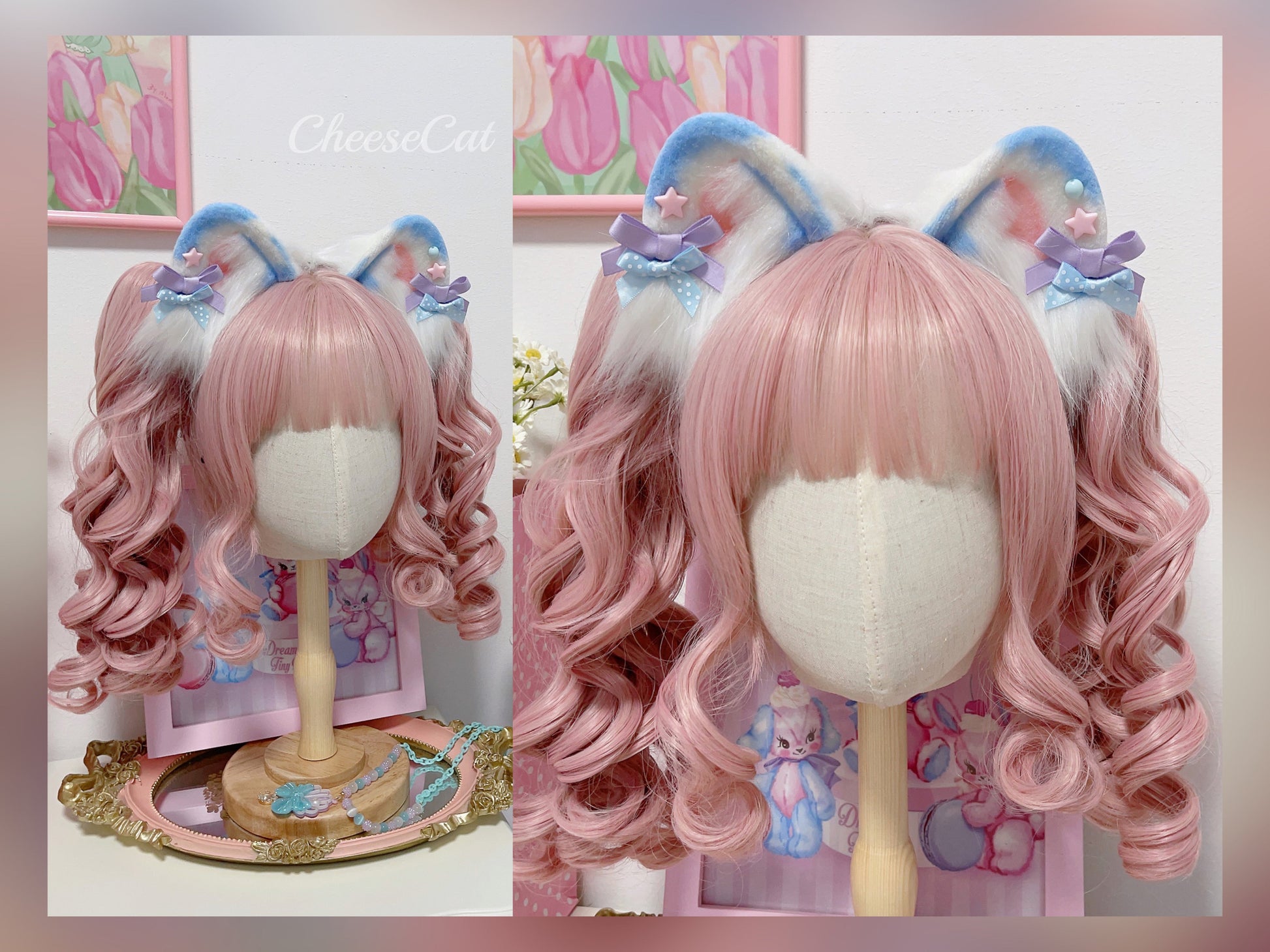 Cheese Cat - Sweet Lolita Dog Ears Shaped KC Multicolor