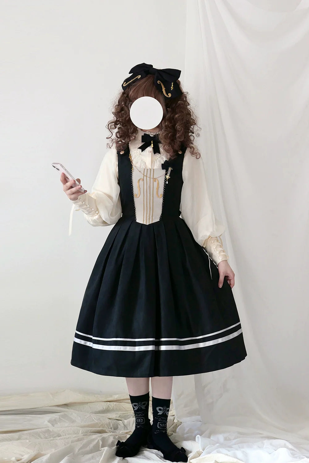 Miss Point - Customized Lolita Jumper Dress - Elegant College Lolita JSK