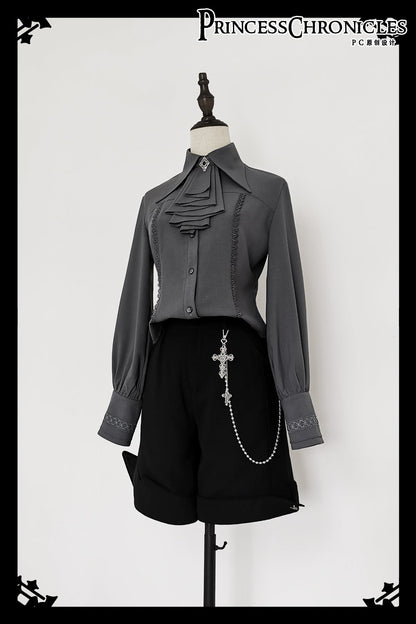 Princess Chronicles - Black and Blue - Gothic Lolita Brooch